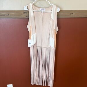 Shyanne Peach and Cream Fringe Midi cover